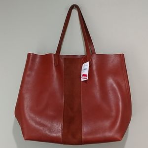 ⛱️Madewell leather and suede tote bag
